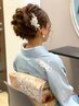 17時～【ご出勤の方限定】訪問着着付＋ヘアセット  5,500＋tax