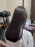 【悠利亜指名/艶感暗髪カラー】カットダブルカラー+髪質改善トリートメント
