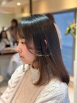 ヘアリゾート粋 ティガ 池袋店(tiga) 艶髪/ブラウン/顔まわりレイヤー/毛先ワンカール