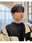 メンズ大人気スタイル！シースルーマッシュ 黒髪