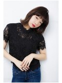 ダックテールボブ/切りっぱなし外ハネボブ