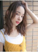 ゆるふわベージュカラーで可愛く