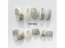 ネイルサロンファストネイルプラス 新宿店(FAST NAIL PLUS)の雰囲気（ハンド＆フットお揃いデザインもございます♪(写真は一例です)）