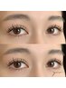 ◆これで完璧◆ハリウッドブロウ＋フラット120本　[美眉+マツエク]