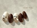 バレンタインハートホロネイル