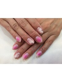 チーク＆お花ネイル