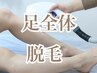 《女性◆IPL脱毛》足全体脱毛1回￥6600
