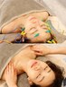 人気No.3【電気美容鍼×体質別漢方精油アロママッサージ（首肩背中、腕、顔】