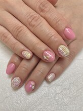 ジェルネイルステラ(gel nail Stella)/春ツイード