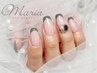 【hand*アート】クリアベースフレンチネイル(初回オフ込)￥7,000