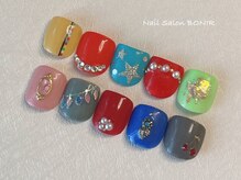 ネイルサロン ボニール(Nail Salon BONIR)の雰囲気（【foot】親指の選べるアートより約50種類ご用意しております♪）
